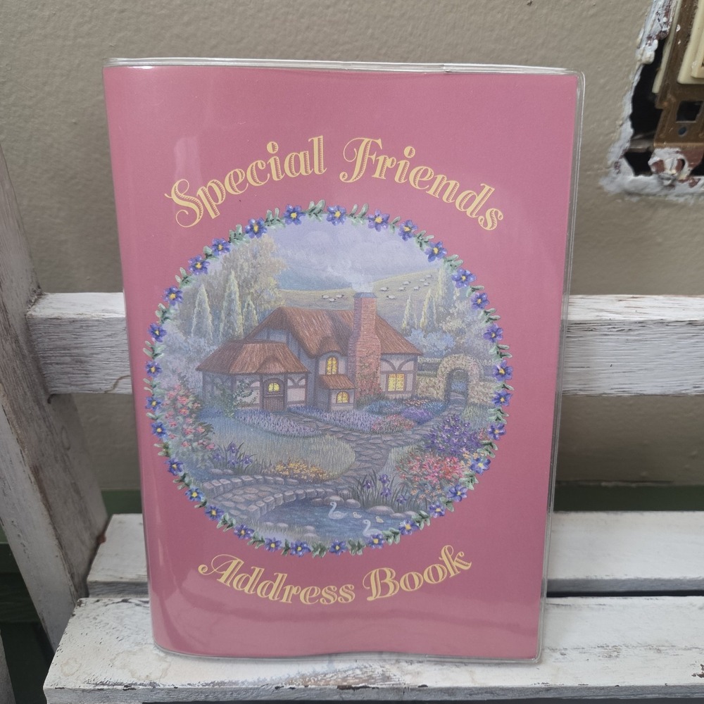 Vintage Special Friends Address Book Cottage Core Grandma Chic Krown 1991 NOS